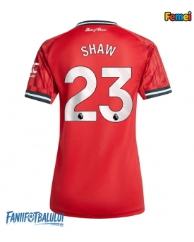 Manchester United Luke Shaw #23 Tricou Fotbal Replică 2025-26 Femei Acasa